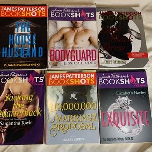 James Patterson Bookshots books , New , 6 total